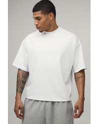 BoohooMAN - Oversized Boxy Extended Neck Heavyweight T-Shirt - Lyst