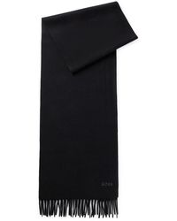 BOSS - Accessories Embroidered Logo Scarf - Lyst