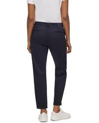 BOSS - Solid Patterned Slim Chinos - Lyst