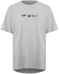 Off-White c/o Virgil Abloh - Faces Over Logo Skate Fit T-Shirt - Lyst