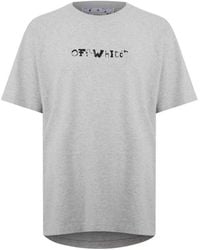 Off-White c/o Virgil Abloh - Faces Over Logo Skate Fit T-Shirt - Lyst