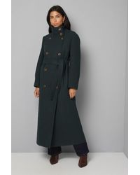 Wallis - Funnel Neck Coat - Lyst