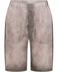 DIESEL - Wash Patterned Sweat Shorts With Elasticated Waistband - Lyst