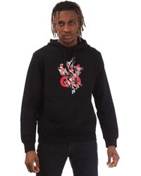 HUGO - Daltorreson Hoodie In Zwart - Lyst