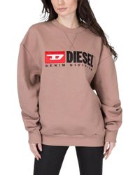 DIESEL - F Arap Sweatshirts Crew Neck Oversized Classic Pullover Sweaters - Lyst