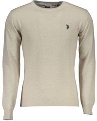 U.S. POLO ASSN. - Beige Wool Men's Sweater - Lyst
