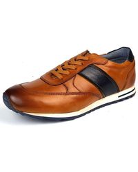 Catesby - Leather Lace Up Fashion Trainers Sneakers - Lyst