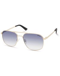 Kenneth Cole - Aviator Metal Frame Sunglasses - Lyst