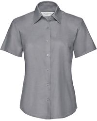Russell - Collection Ladies/ Short Sleeve Easy Care Oxford Shirt - Lyst