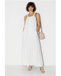 Bianco Lucci - Halter Maxi Dress With Pocket - Lyst