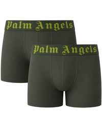 Palm Angels - Two-Pack Contrast Logo Military Boxer Shorts - Lyst