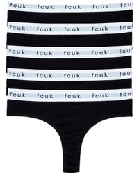 French Connection - 5 Pack Cotton Fcuk Ladies Thongs - Lyst