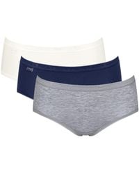 Sloggi - Basic+ Midi 3 Pack Briefs - Lyst