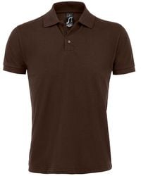 Sol's - Prime Pique Plain Short Sleeve Polo Shirt - Lyst