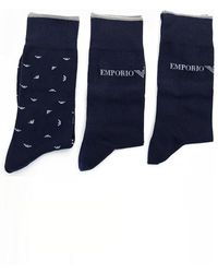 Emporio Armani - 3 Pack Socks - Lyst