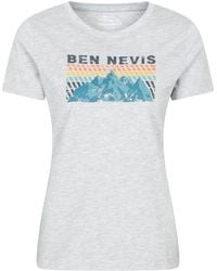 Mountain Warehouse - 'Ben Nevis Tree' Cotton T-Shirt Lightweight Breathable Graphic Outdoor Top - Lyst