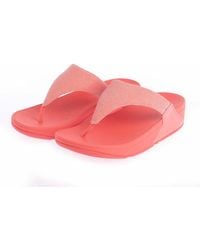 Fitflop - Fit Flop Lulu Shimmerlux Toe-Post Sandals - Lyst