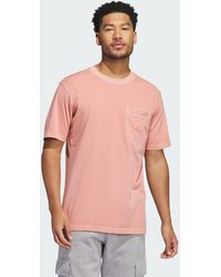 adidas Originals - Trefoil Essentials + Dye Pocket Tee - Lyst