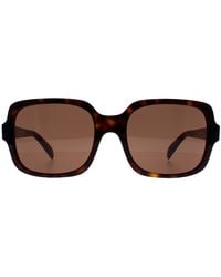Emporio Armani - Square Shiny Havana Dark Ea4195 - Lyst