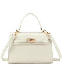 Where's That From - 'Storm' Top Handle Bag With Buckle Detail - Lyst