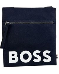 BOSS - Pixel Large Zip Envelope Bag - Lyst