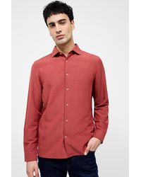 French Connection - Linen Blend Chest Pocket Short Sleeve Button Up Shirt - Lyst