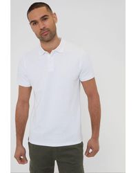 Threadbare - 'Donora' Textured Cotton Rich Polo Shirt - Lyst