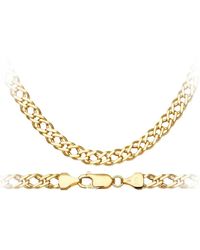 DIAMANT L'ÉTERNEL - 9Ct 9.0G Double Curb Necklace Of 51Cm/20 Inch Length And 6Mm Width - Lyst
