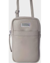 Assots London - 'Leo' Real Leather Crossbody Mobile Phone Bag - Lyst