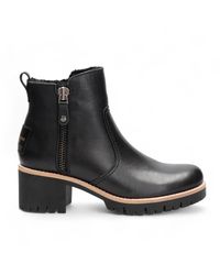 Panama Jack - Schwarze Trav B2 Lederstiefeletten Für Damen Von - Lyst