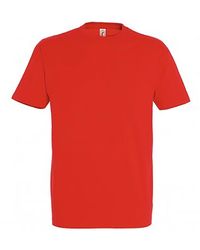 Sol's - Imperial Heavyweight Short Sleeve T-Shirt (Hibiscus) - Lyst