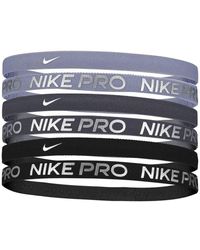 Nike - Flex Classic Logo Metallic Headband (Pack Of 6) /Dark/ Metallic) - Lyst