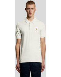 Lyle & Scott - Fijn Katoenen Slub Polo Shirt - Lyst