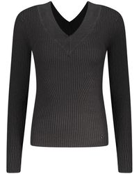 Guess - Zwarte Viscose Trui - Lyst