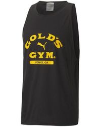 PUMA - X Gold's Gym Logo Tank Top - Cotton - Lyst