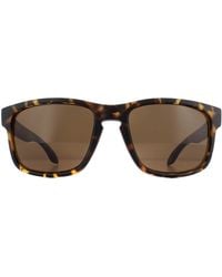 Calvin Klein - Rectangle Matte Dark Tortoise Sunglasses - Lyst