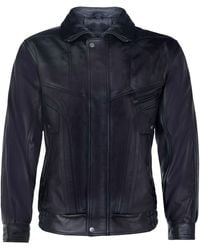 Infinity Leather - Nappa Bluson Tailored Bomber Jacket - Lyst