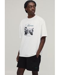 BoohooMAN - Homme Print Oversized T-Shirt & Baggy Jersey Short Set - Lyst