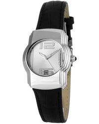 Chronotech - Black Leather Watch - Lyst