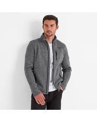 TOG24 - Cresswell Knitlook Fleece Jacket Dark Marl - Lyst
