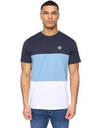 Henleys - Henpanel Colour Block Cotton T-Shirt - Lyst