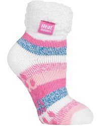 Heat Holders - Ladies Non Slip Thermal Low Cut Ankle Slipper Bed Socks With Grips - Lyst