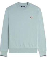 Fred Perry - Crew Neck Sweatshirt Cotton - Lyst