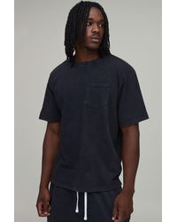 BoohooMAN - Tall Essential Washed Regular Fit Front Pocket T-Shirt - Lyst