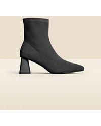 Sosandar - Angled Heel Knitted Sock Boots - Lyst