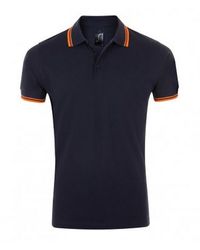 Sol's - Pasadena Tipped Short Sleeve Pique Polo Shirt (French/Neon) - Lyst