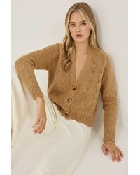 Hiccup - V-Neck Relaxed Fit Knit Cardigan - Lyst