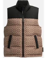 COACH - Recycled Polyester Down Puffer Vest - Lyst