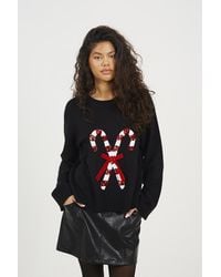 Brave Soul - Crew Neck Sequin Graphic Christmas Jumper - Lyst