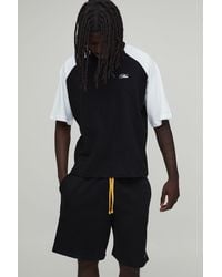 BoohooMAN - Oversized Boxy Raglan T-Shirt & Baggy Short Set - Lyst